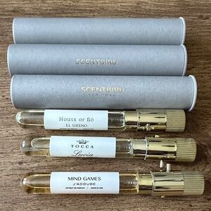 Scentbird Perfume Sampler Trio with Gold Atomizers